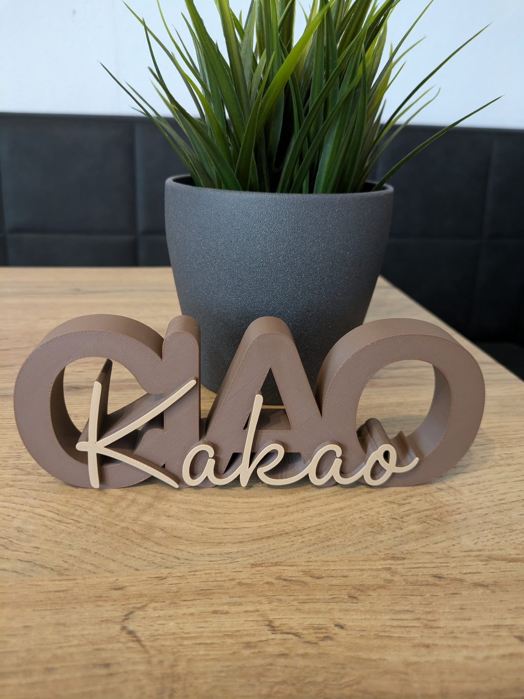 Deko-Schriftzug "Ciao Kakao" zum Hinstellen oder Aufhängen