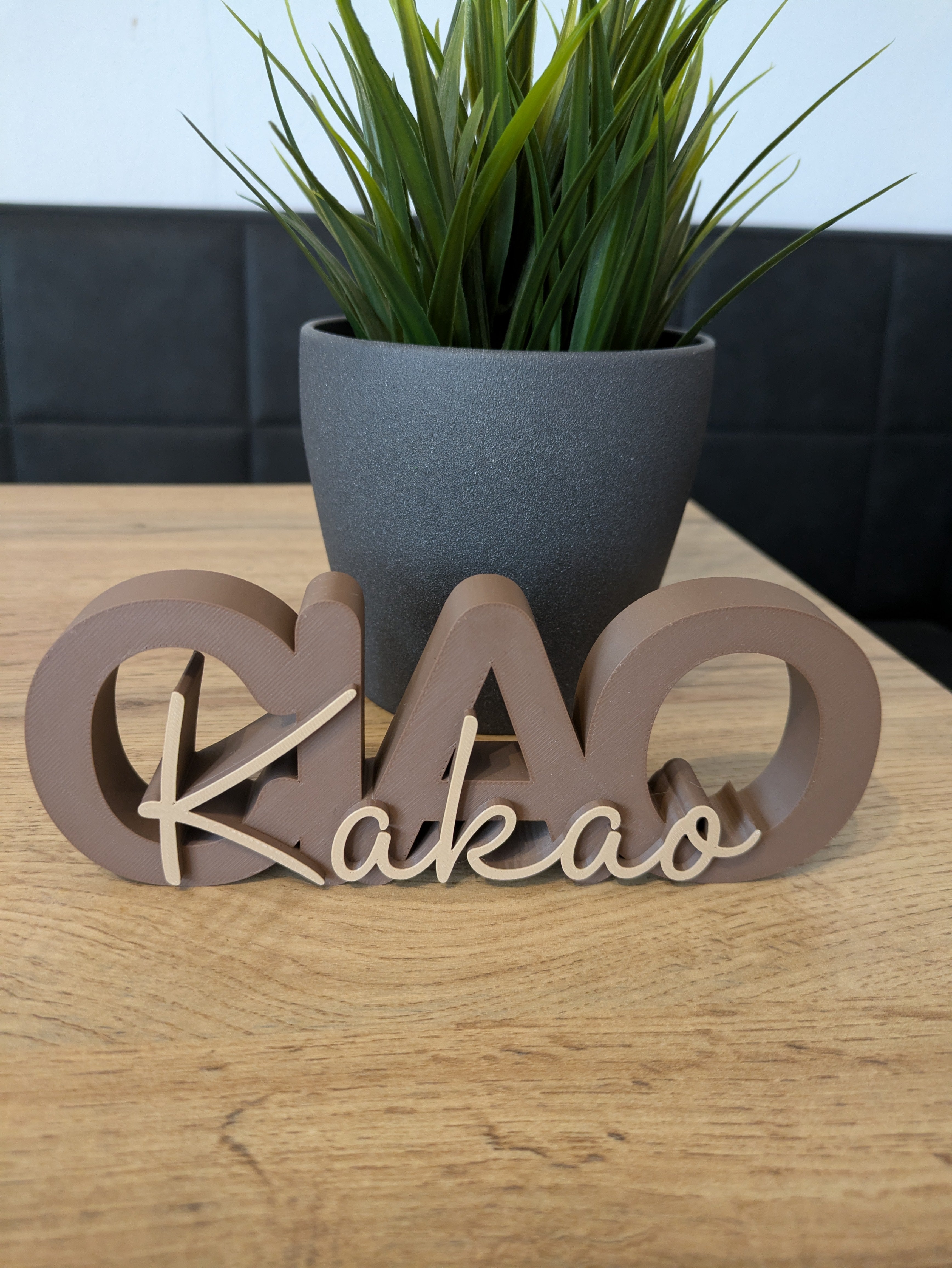 Deko-Schriftzug "Ciao Kakao" zum Hinstellen oder Aufhängen