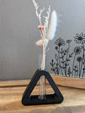Minimalistische Trockenblumen-Vase, Dreieckig