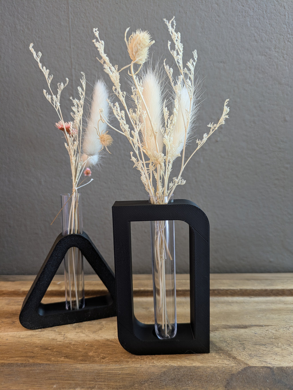 Minimalistische Trockenblumen-Vase, Rechteckig