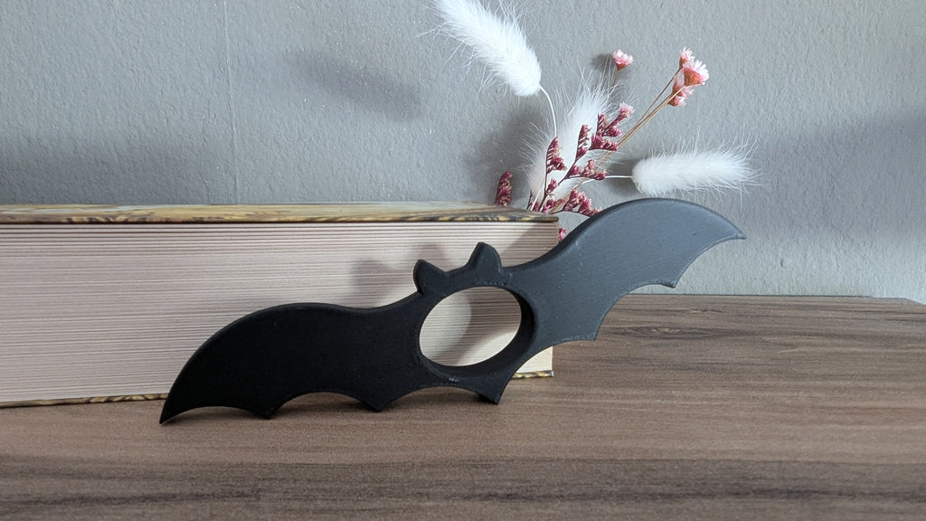 Seitenhalter / Daumen-Lesehilfe Fledermaus