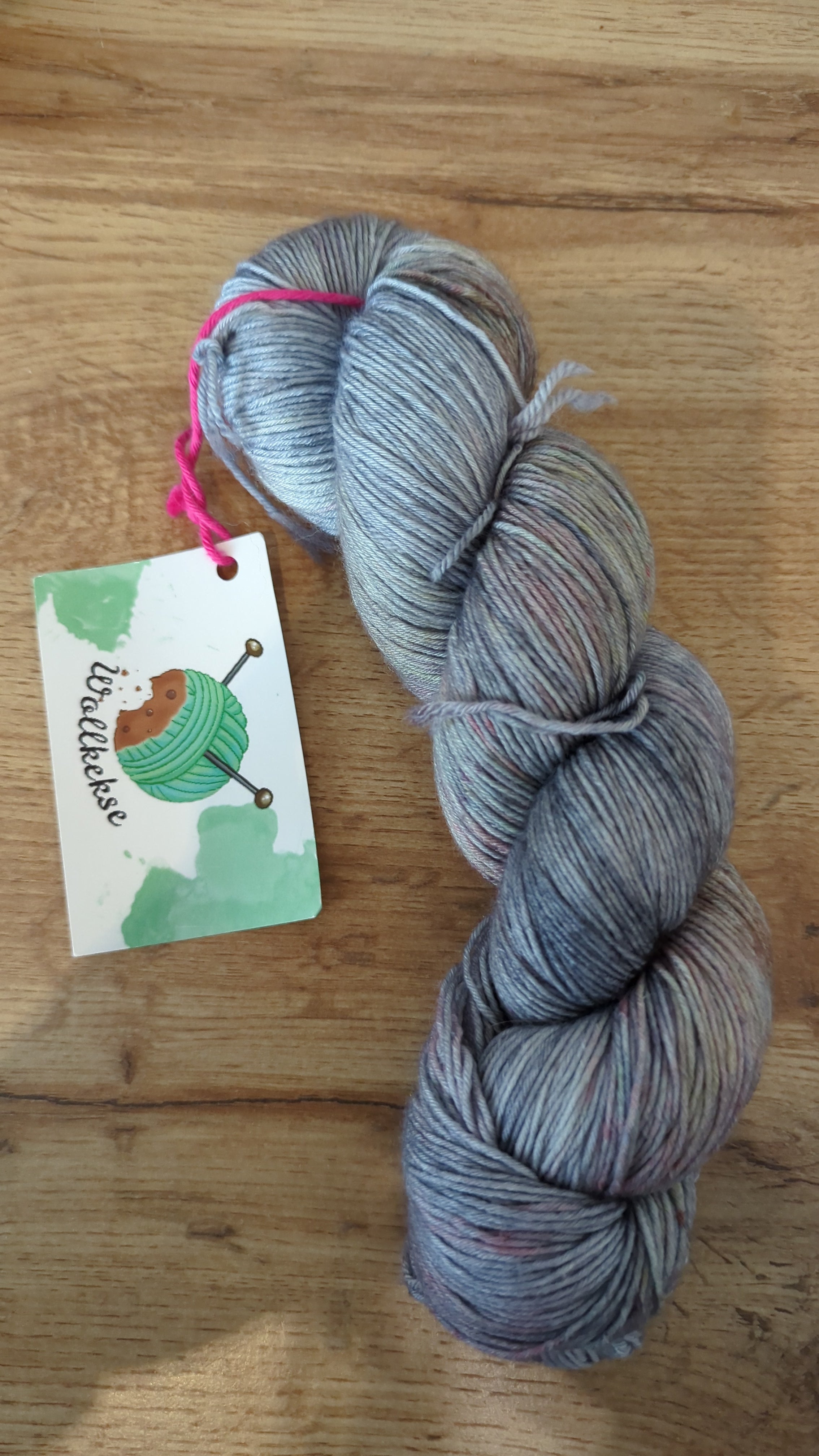 Stashabbau Wollkekse Silk grau Sprenkel